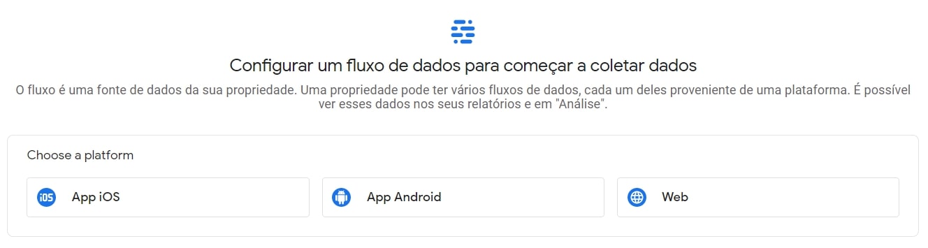 fluxo de dados google analytics 4